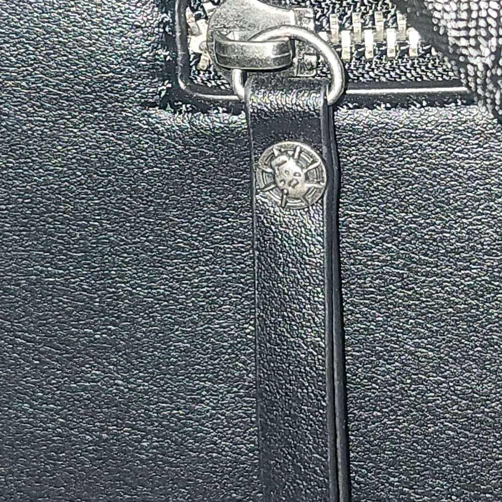 Ed Hardy -Sparkling Skull and Roses Women's Black Crossbody Bag - Picture 7 of 16